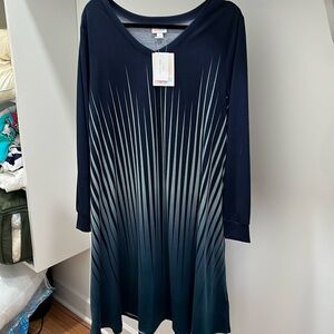L NWT LuLaRoe Emily Swing Dress